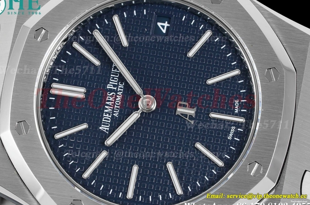 Royal Oak Dial SS 15202 Blue A2121 SS 39mm JJF 0309